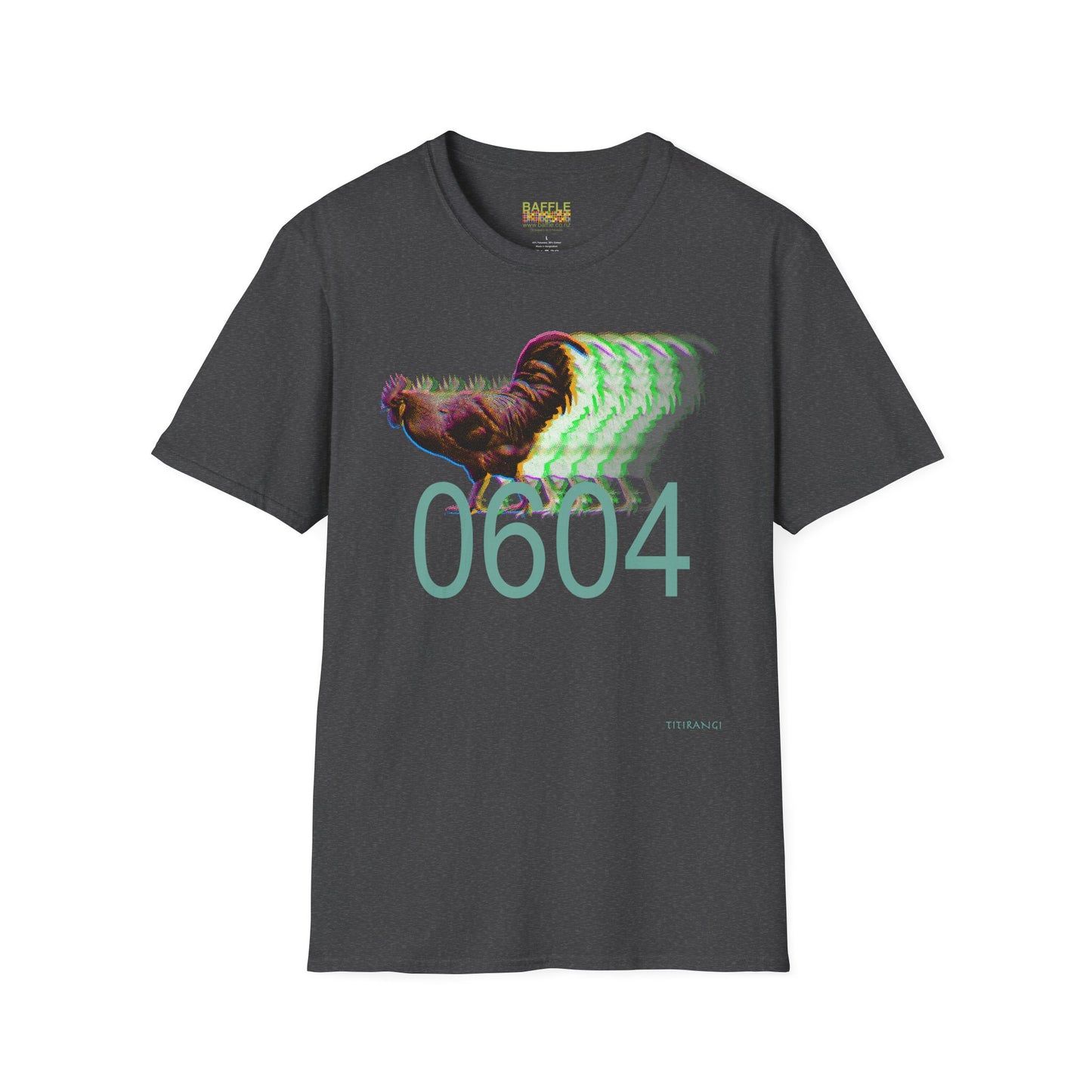 0604 FAST ROOSTER - BIG - Titirangi - Gildan 64000 Graphic Tee