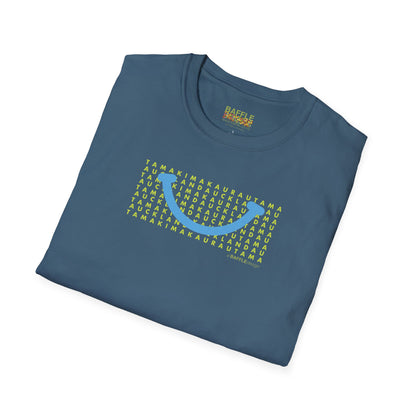 NEW - TAMAKI MAKAURAU / AUCKLAND SMILE LIGHT BLUE - Gildan 64000 Graphic Tee