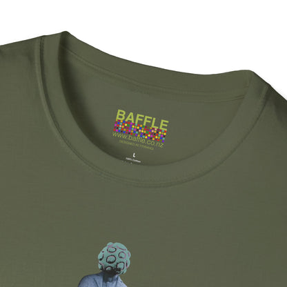 NEW - ON YOUR HEAD BE ART April 1st 2026, Titirangi, Auckland, New Zealand. Time and place Gildan 64000 Graphic Tee