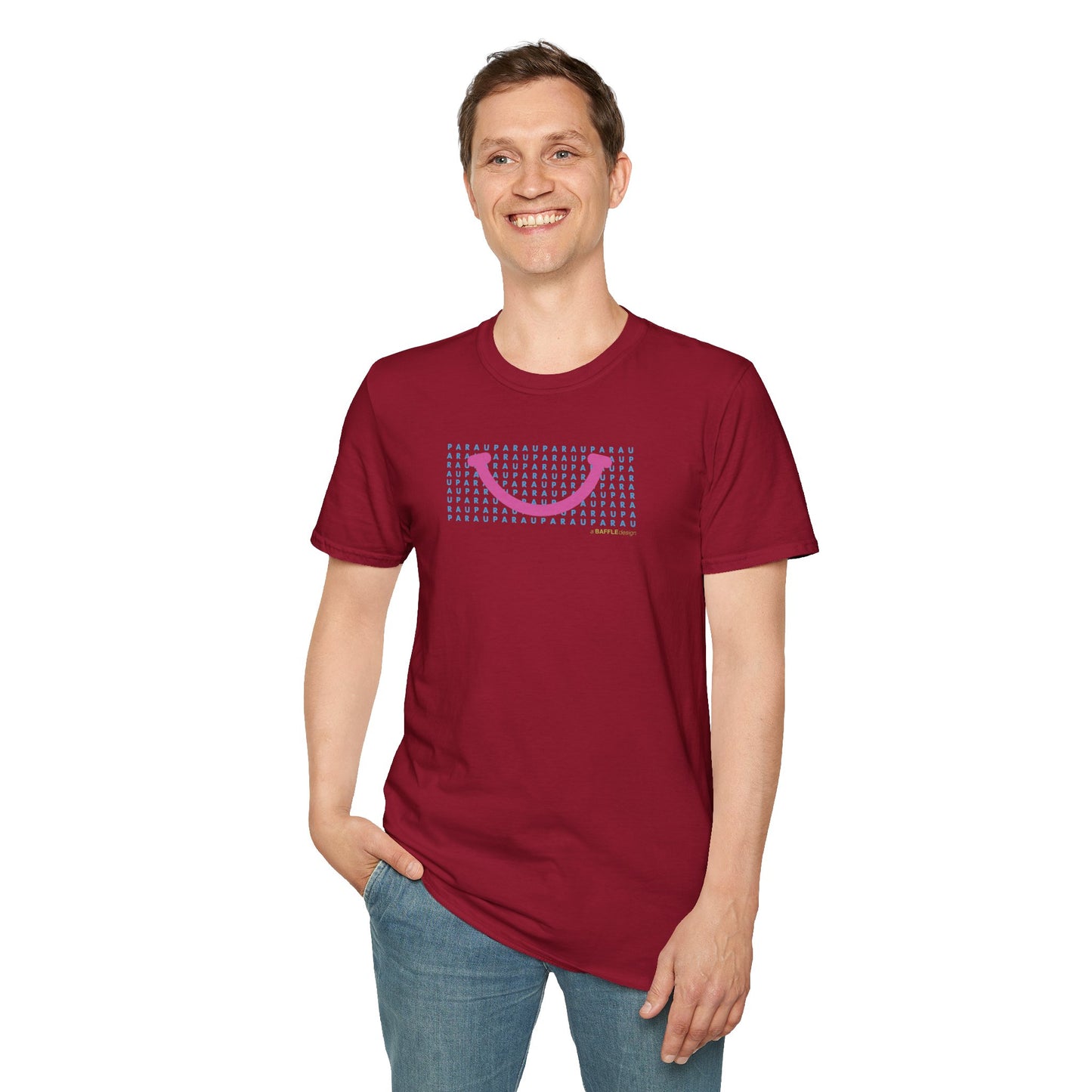 NEW - PARAU SMILE PINK - Gildan 64000 Graphic Tee