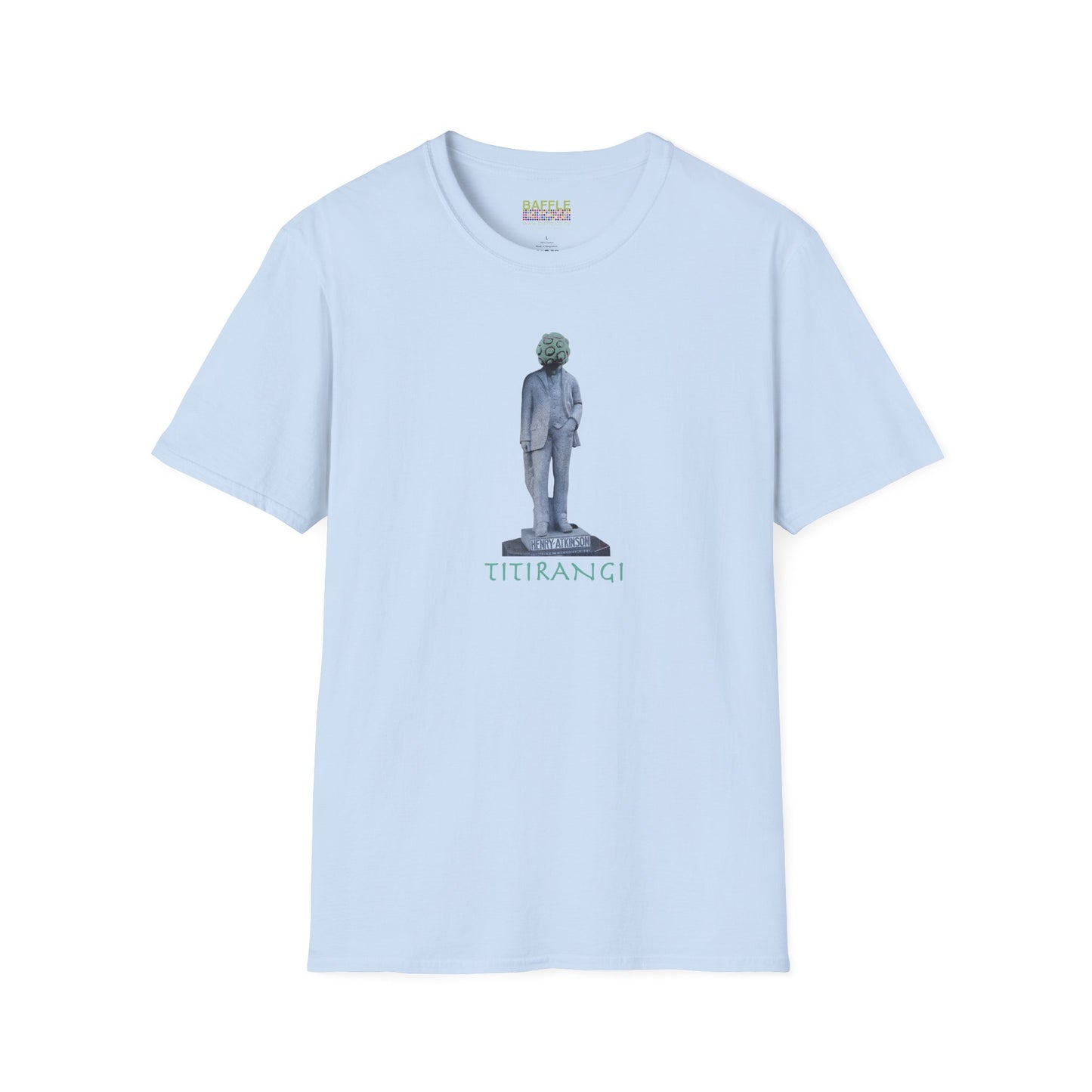 NEW - ON YOUR HEAD BE ART April 1st 2026, Titirangi, Auckland, New Zealand. Time and place Gildan 64000 Graphic Tee