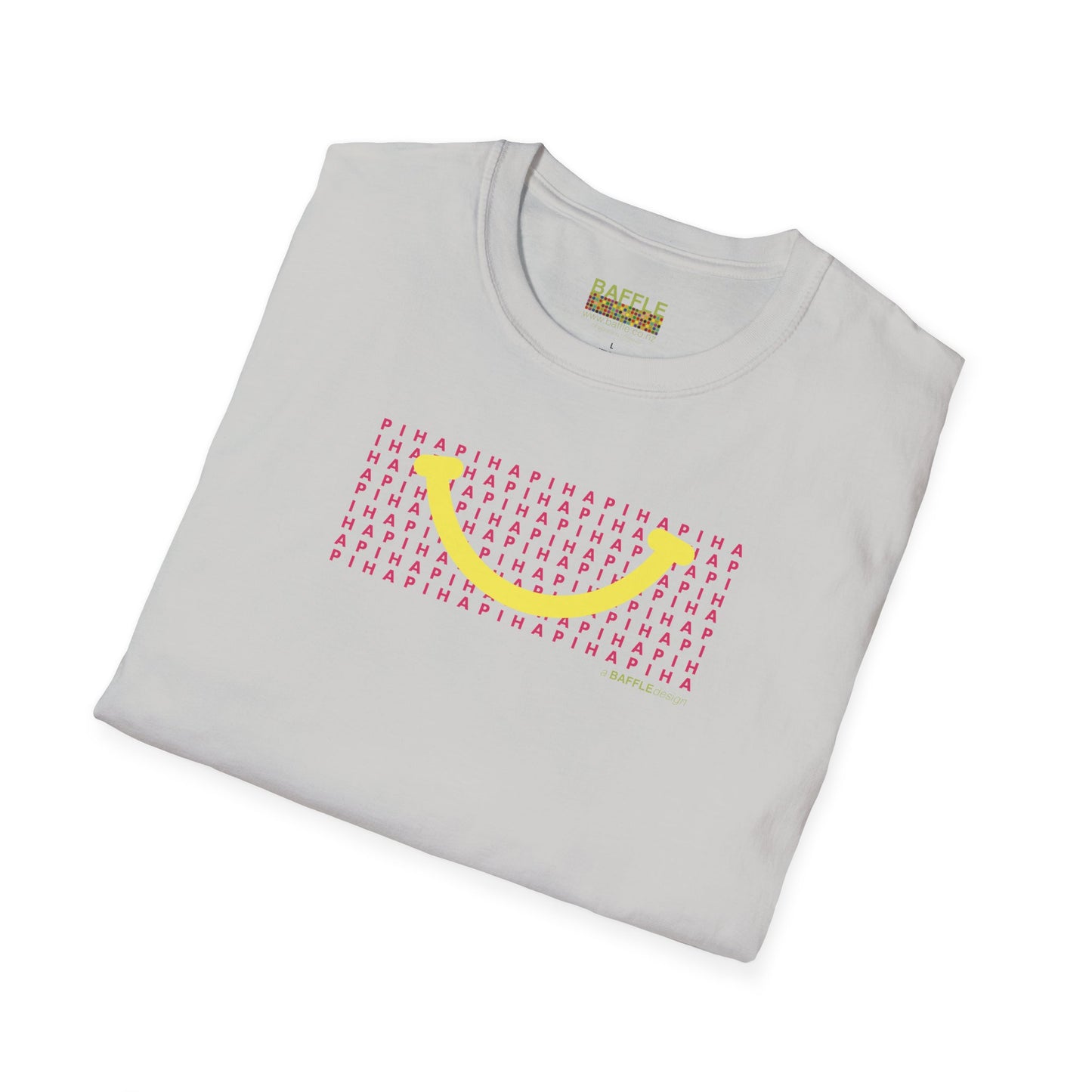 NEW - PIHA SMILE YELLOW - Gildan 64000 Graphic Tee