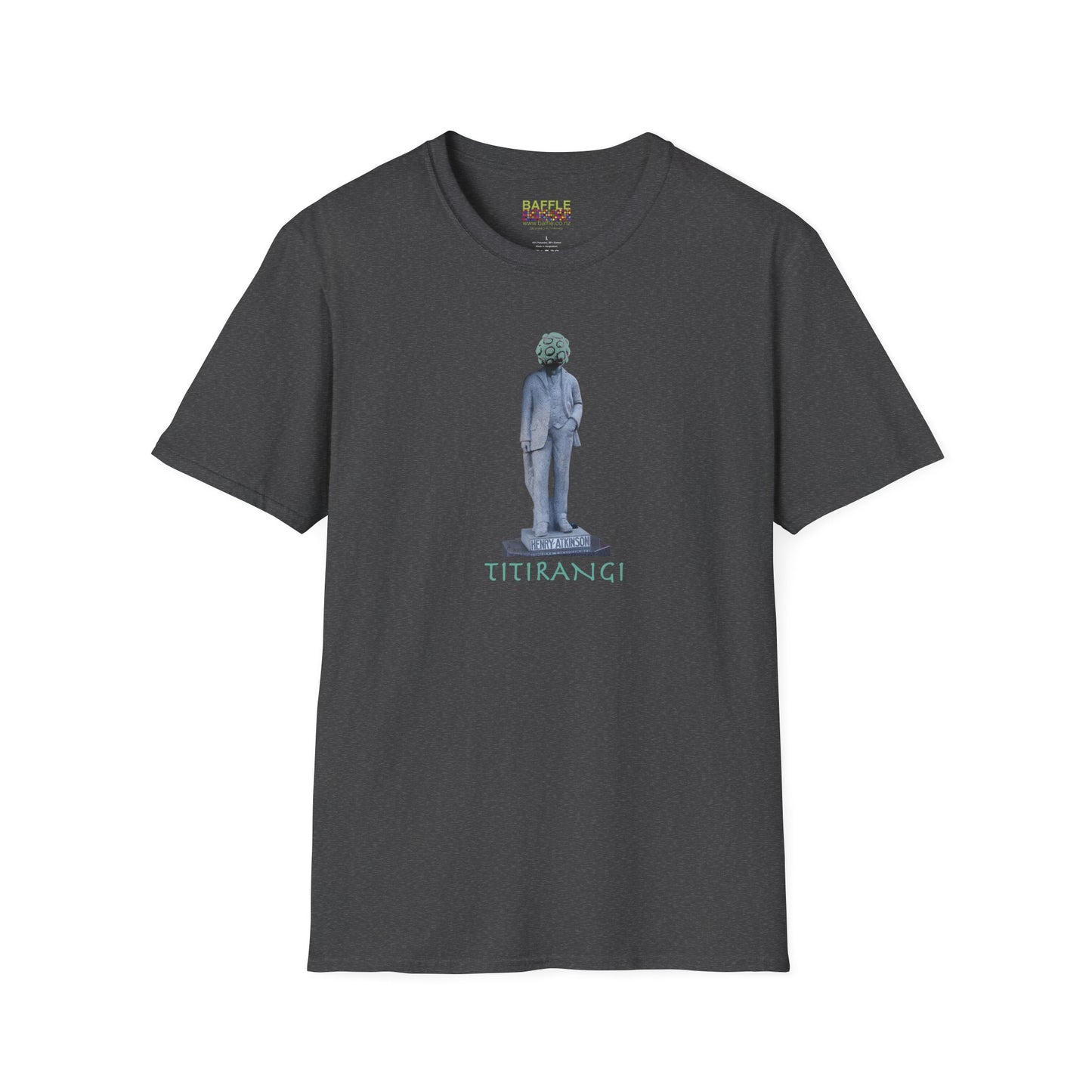 NEW - ON YOUR HEAD BE ART April 1st 2026, Titirangi, Auckland, New Zealand. Time and place Gildan 64000 Graphic Tee