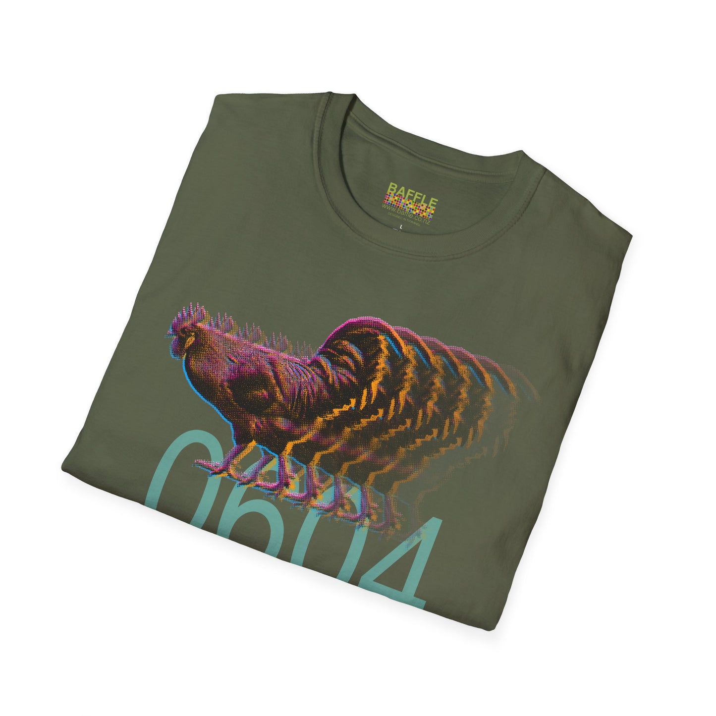 0604 FAST ROOSTER - BIG - Titirangi - MEDIUM quality - Graphic Tee