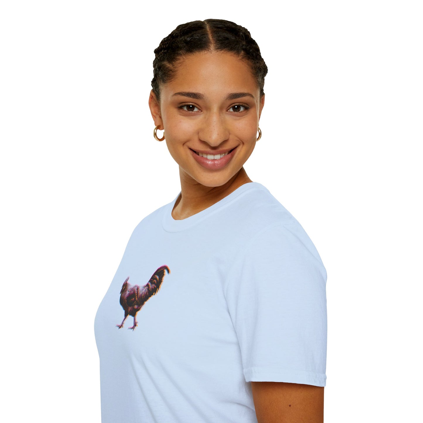 TITIRANGI ROOSTER HALF TONE BLUR - DARK - Gildan 64000 Graphic Tee