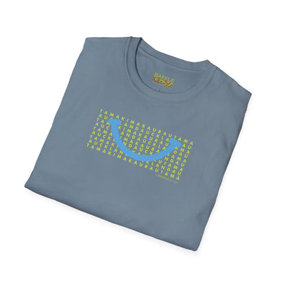 NEW - TAMAKI MAKAURAU / AUCKLAND SMILE LIGHT BLUE - Gildan 64000 Graphic Tee