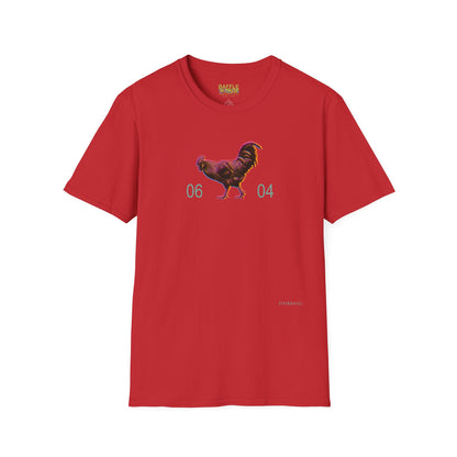 0604 ROOSTER HALF TONE BLUR - DARK - Gildan 64000 Graphic Tee