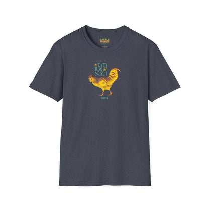 * NEW * TITIRANGI ROOSTER 0604 - Gildan 64000 Graphic Tee