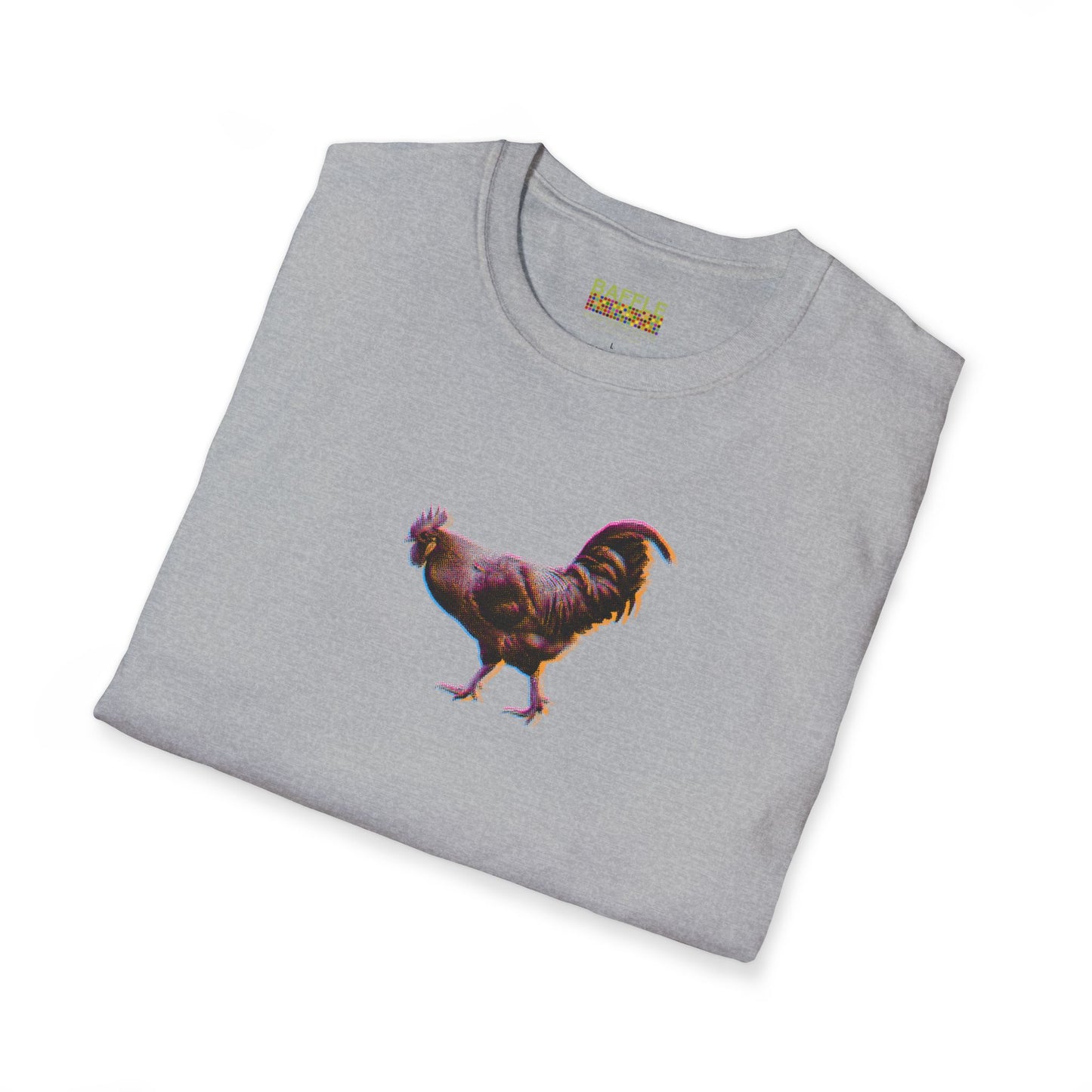 TITIRANGI ROOSTER HALF TONE BLUR - DARK - Gildan 64000 Graphic Tee