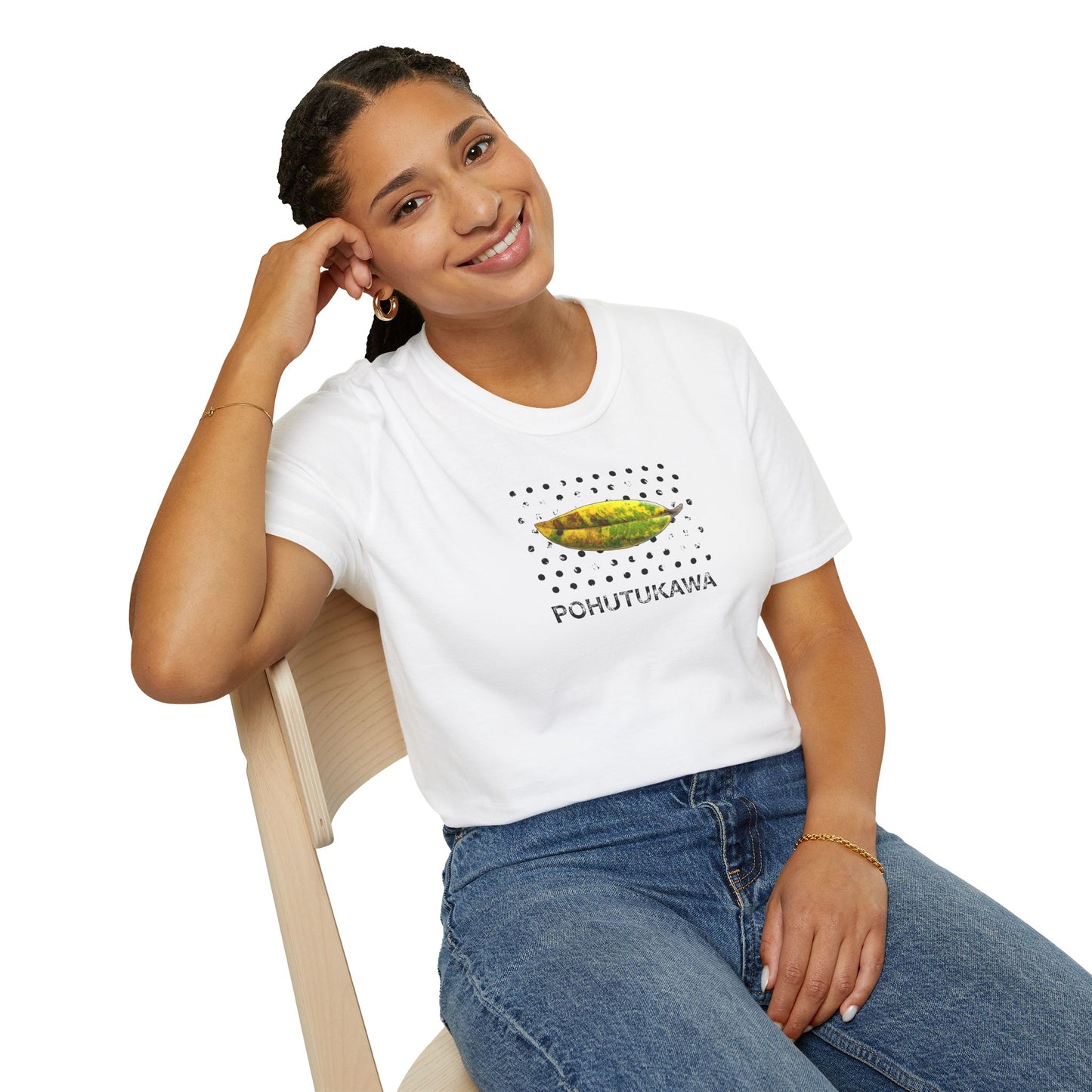 NEW - POHUTUKAWA LEAF - Gildan 64000 Graphic Tee