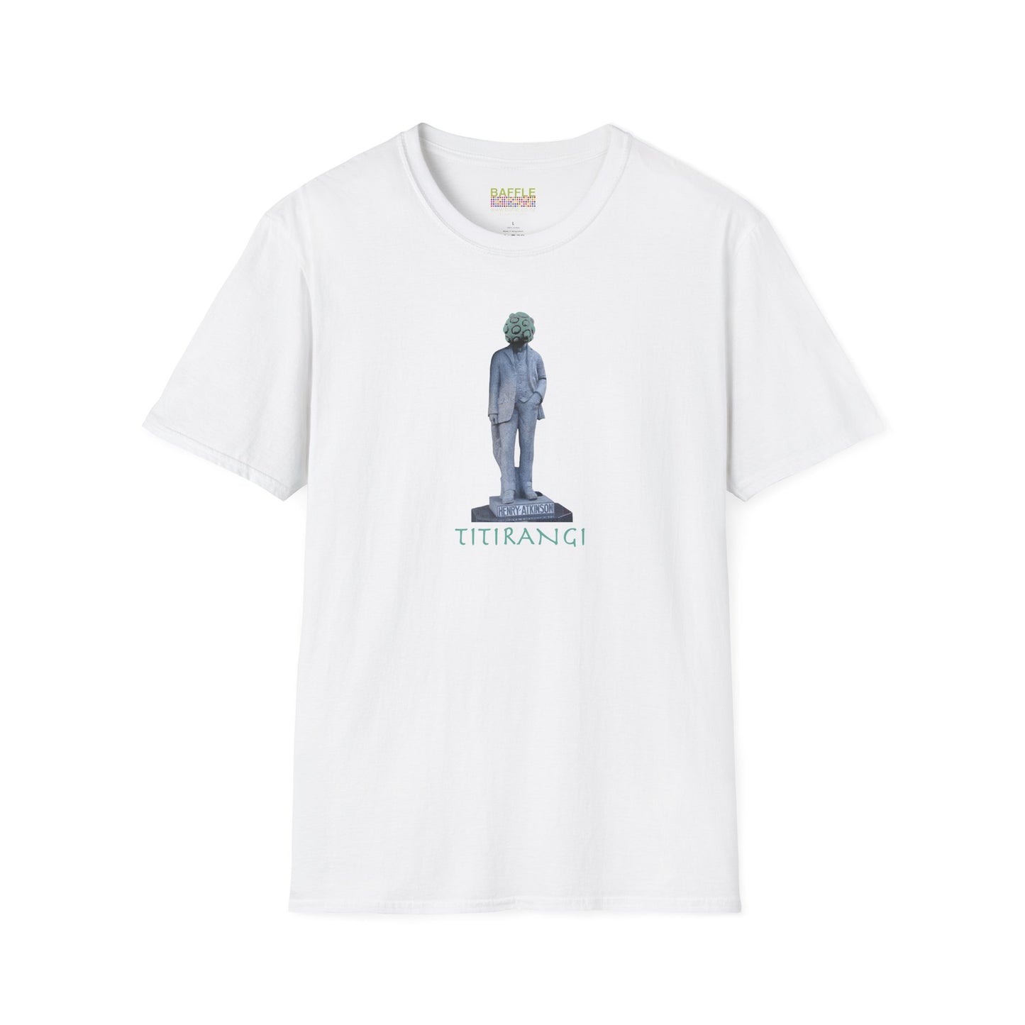 NEW - ON YOUR HEAD BE ART April 1st 2026, Titirangi, Auckland, New Zealand. Time and place Gildan 64000 Graphic Tee