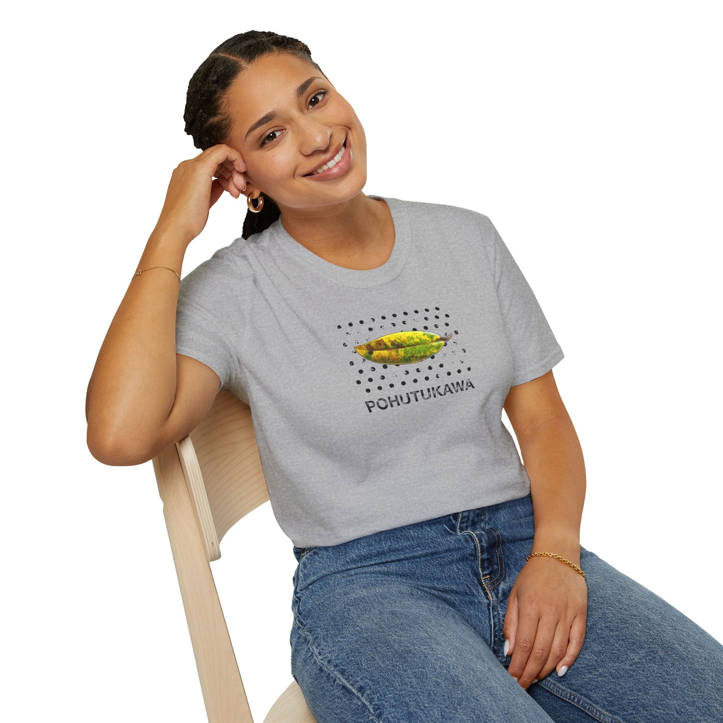 NEW - POHUTUKAWA LEAF - Gildan 64000 Graphic Tee