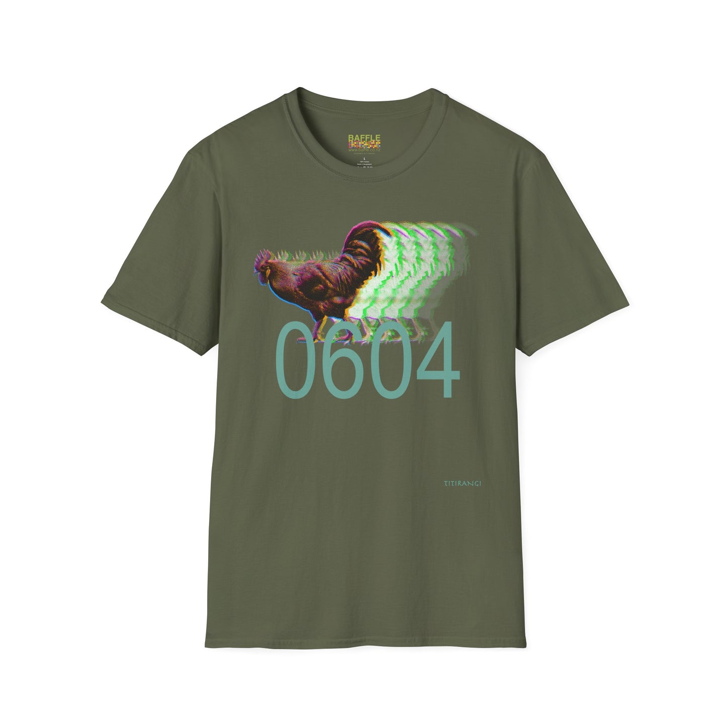 0604 FAST ROOSTER - BIG - Titirangi - Gildan 64000 Graphic Tee