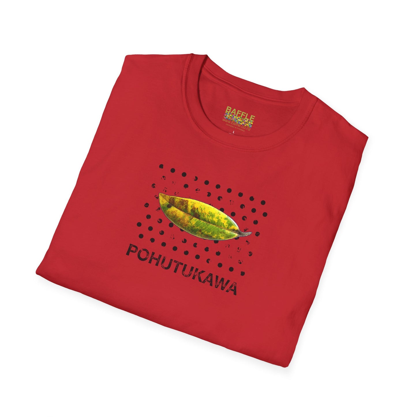 NEW - POHUTUKAWA LEAF - Gildan 64000 Graphic Tee