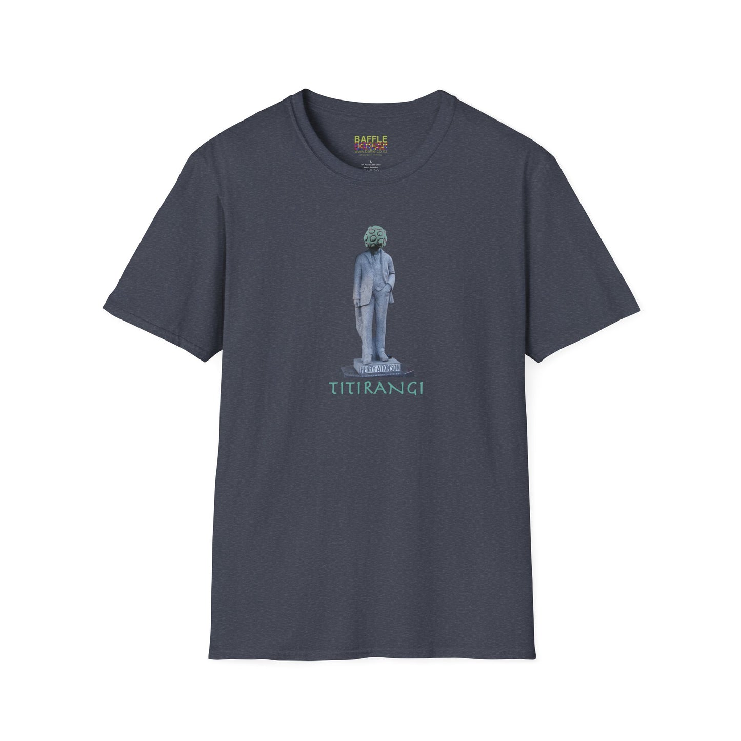 NEW - ON YOUR HEAD BE ART April 1st 2026, Titirangi, Auckland, New Zealand. Time and place Gildan 64000 Graphic Tee