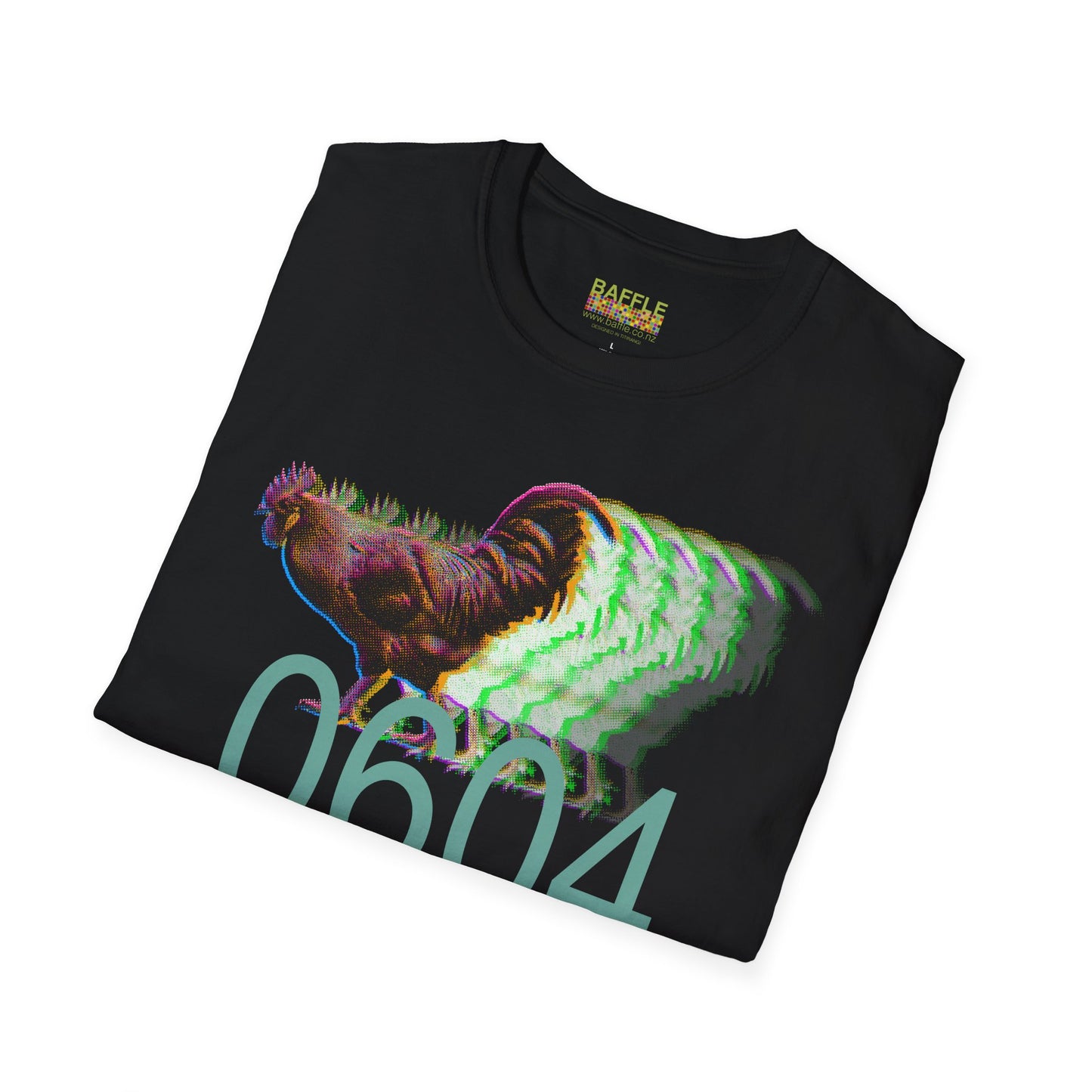 0604 FAST ROOSTER - BIG - Titirangi - Gildan 64000 Graphic Tee