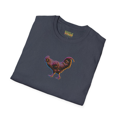 TITIRANGI ROOSTER HALF TONE BLUR - DARK - Gildan 64000 Graphic Tee