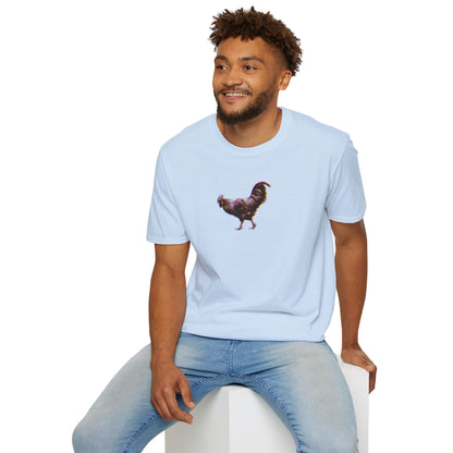 TITIRANGI ROOSTER HALF TONE BLUR - DARK - Gildan 64000 Graphic Tee