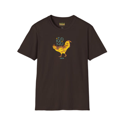 * NEW * TITIRANGI ROOSTER 0604 - Gildan 64000 Graphic Tee