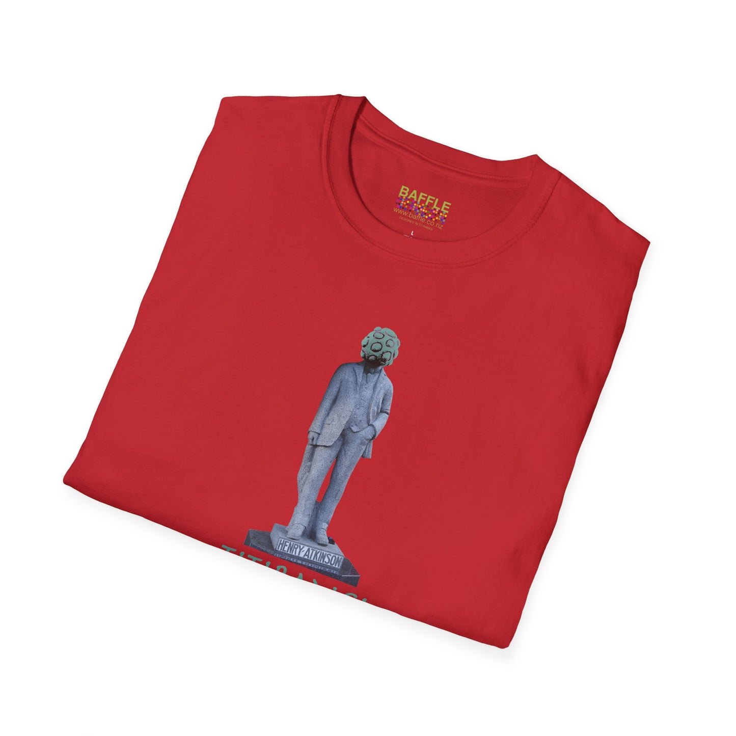 NEW - ON YOUR HEAD BE ART April 1st 2026, Titirangi, Auckland, New Zealand. Time and place Gildan 64000 Graphic Tee