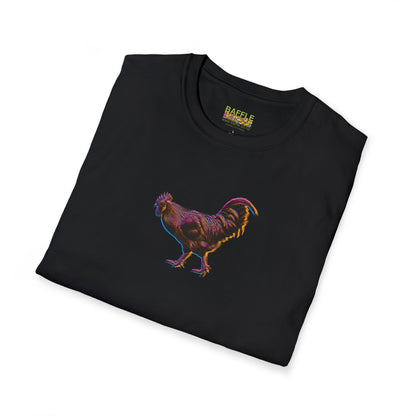 TITIRANGI ROOSTER HALF TONE BLUR - DARK - Gildan 64000 Graphic Tee