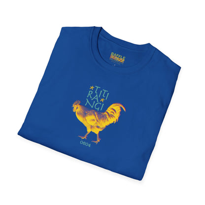 * NEW * TITIRANGI ROOSTER 0604 - Gildan 64000 Graphic Tee