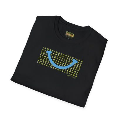 NEW - TAMAKI MAKAURAU / AUCKLAND SMILE LIGHT BLUE - Gildan 64000 Graphic Tee