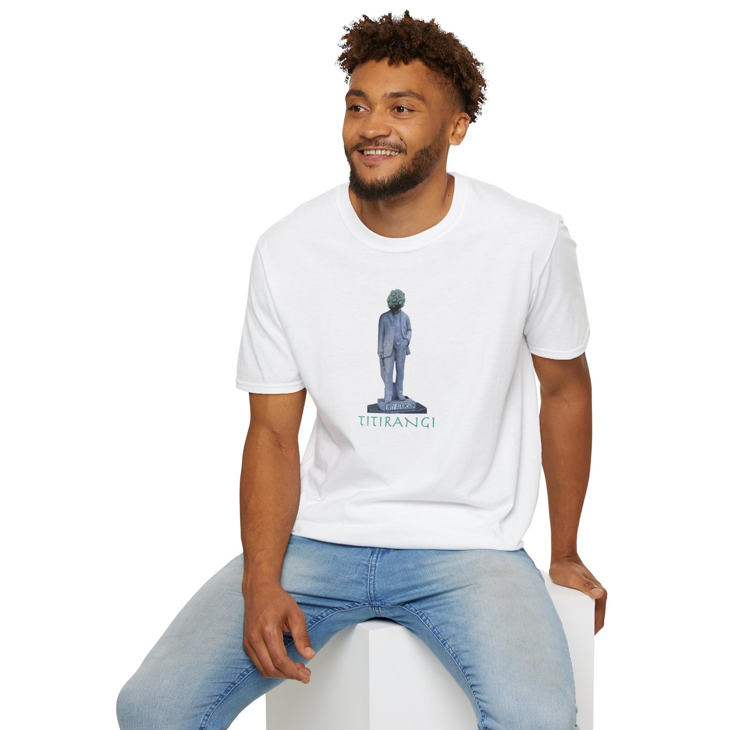NEW - ON YOUR HEAD BE ART April 1st 2026, Titirangi, Auckland, New Zealand. Time and place Gildan 64000 Graphic Tee