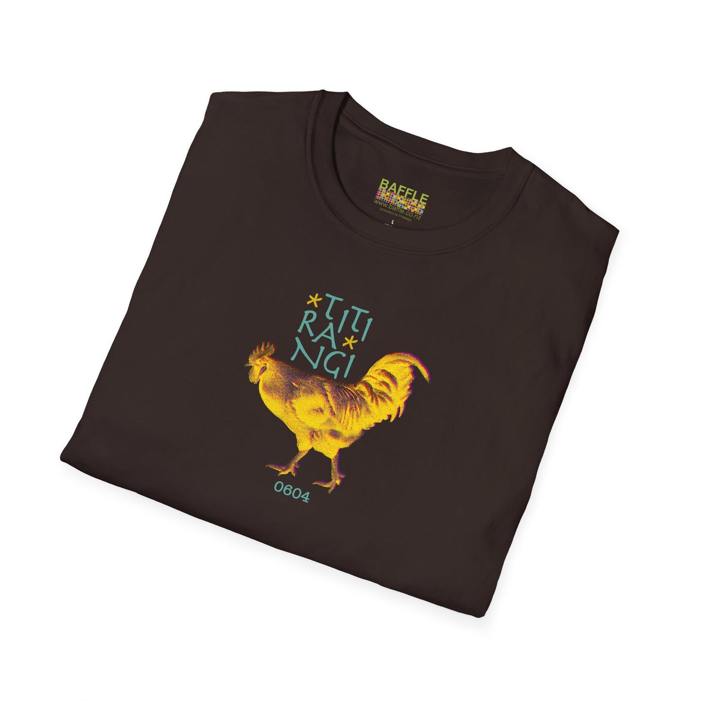 * NEW * TITIRANGI ROOSTER 0604 - Gildan 64000 Graphic Tee