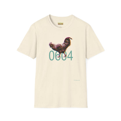 0604 ROOSTER HALF TONE BLUR - DARK - Titirangi  - Gildan 64000 Graphic Tee