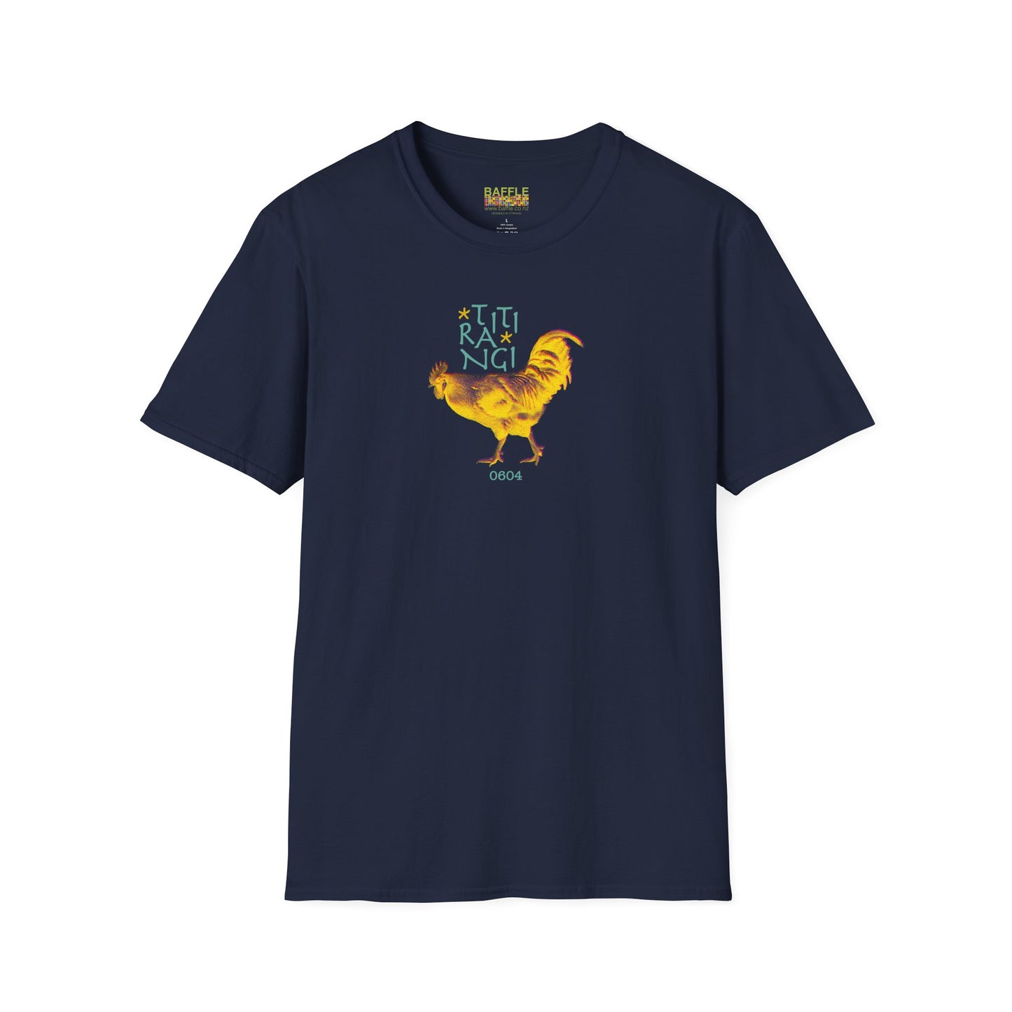 * NEW * TITIRANGI ROOSTER 0604 - Gildan 64000 Graphic Tee
