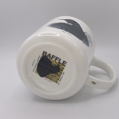 Rev. Tui -  large 460ml mug - Stamped Titirangi - Porcelain