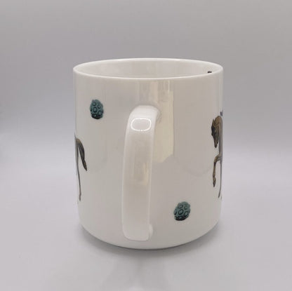 The Huia Rode... - large mug - Stamped Titirangi - Porcelain