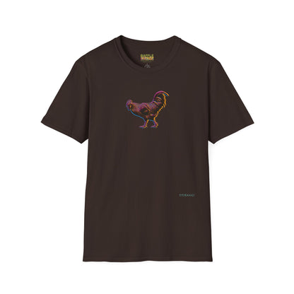 TITIRANGI ROOSTER HALF TONE BLUR - DARK - Gildan 64000 Graphic Tee