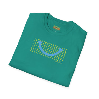 NEW - TAMAKI MAKAURAU / AUCKLAND SMILE LIGHT BLUE - Gildan 64000 Graphic Tee