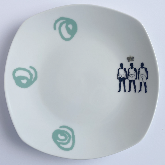 Manic Montage - small side plate - 19 cm - Porcelain SALE ITEM