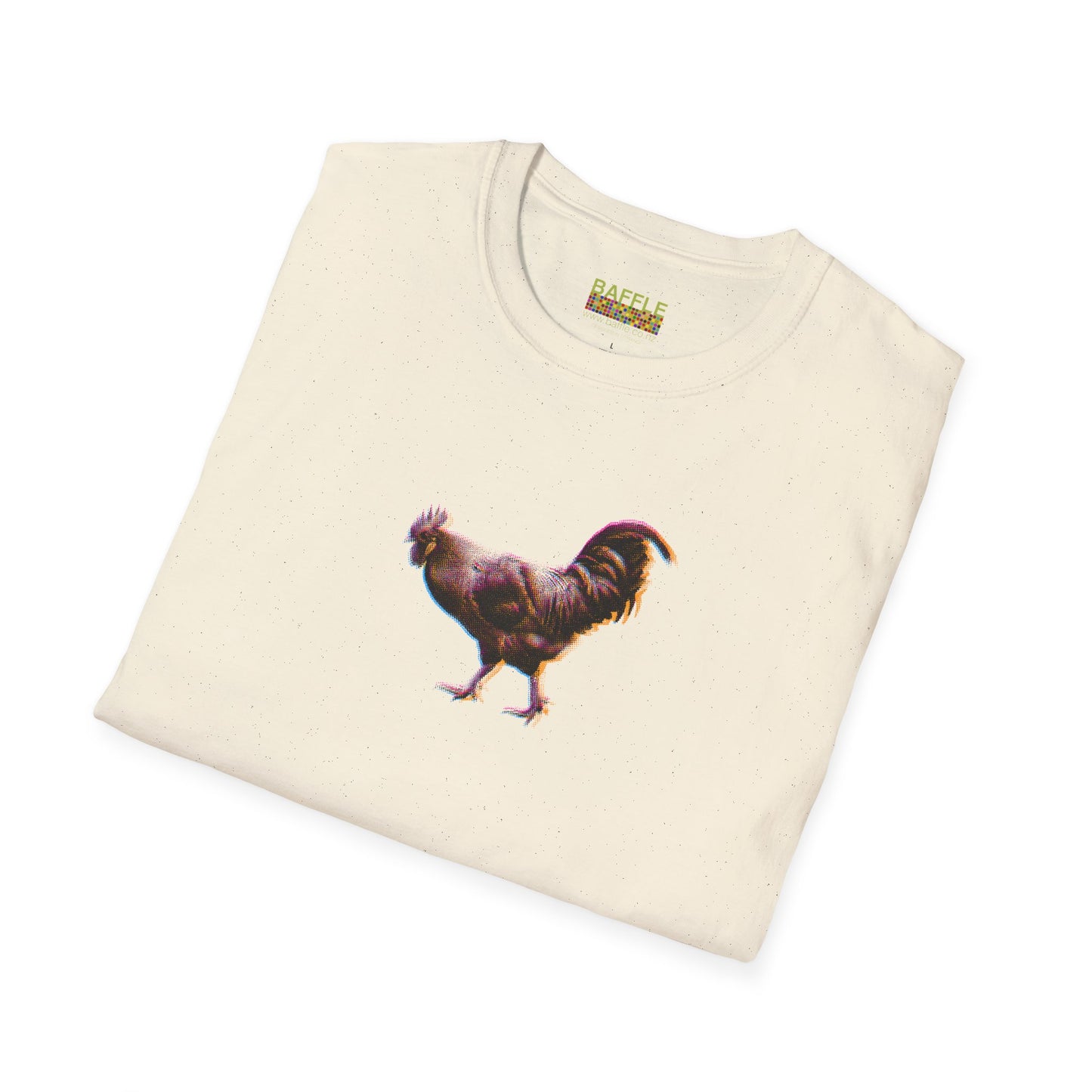 TITIRANGI ROOSTER HALF TONE BLUR - DARK - Gildan 64000 Graphic Tee