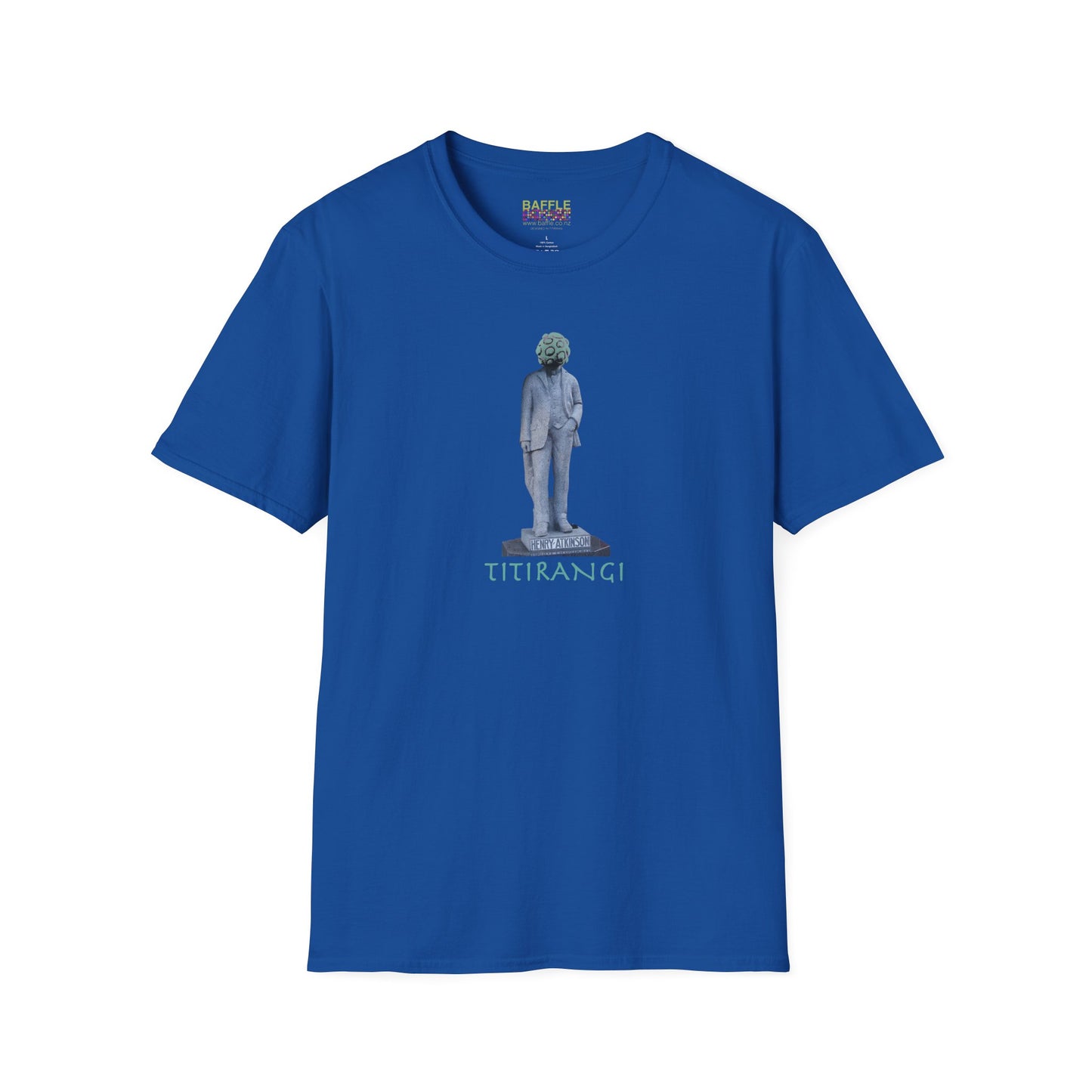 NEW - ON YOUR HEAD BE ART April 1st 2026, Titirangi, Auckland, New Zealand. Time and place Gildan 64000 Graphic Tee
