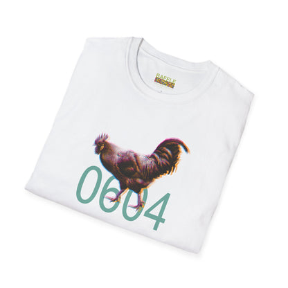 0604 ROOSTER HALF TONE BLUR - DARK - Titirangi  - Gildan 64000 Graphic Tee