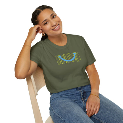 NEW - TAMAKI MAKAURAU / AUCKLAND SMILE LIGHT BLUE - Gildan 64000 Graphic Tee