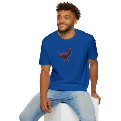 TITIRANGI ROOSTER HALF TONE BLUR - DARK - Gildan 64000 Graphic Tee