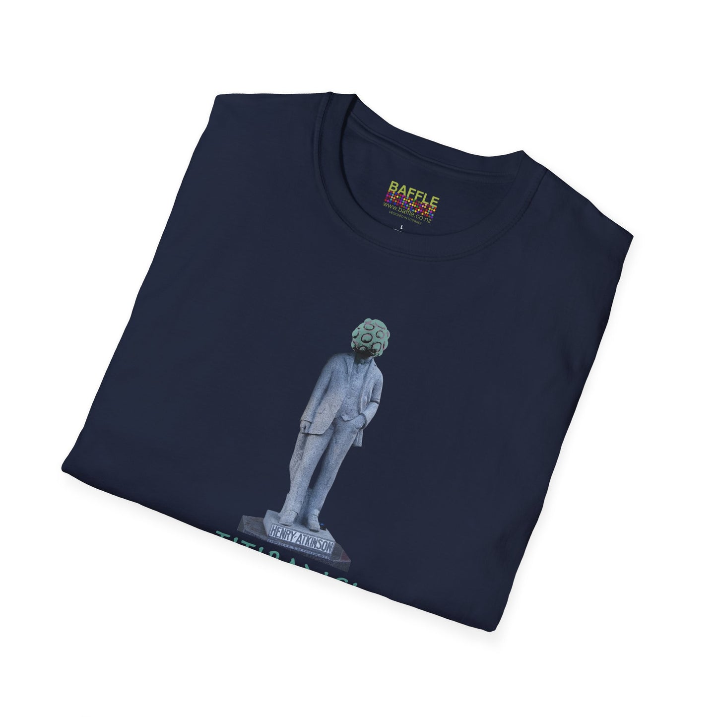NEW - ON YOUR HEAD BE ART April 1st 2026, Titirangi, Auckland, New Zealand. Time and place Gildan 64000 Graphic Tee