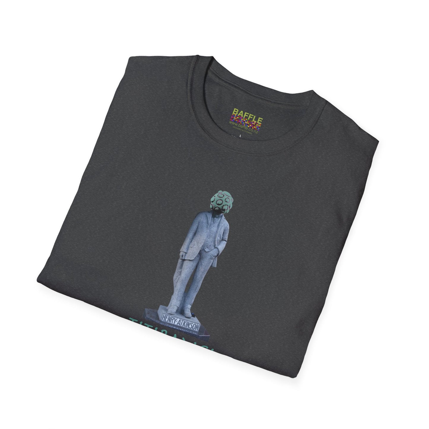 NEW - ON YOUR HEAD BE ART April 1st 2026, Titirangi, Auckland, New Zealand. Time and place Gildan 64000 Graphic Tee