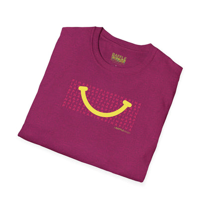 NEW - PIHA SMILE YELLOW - Gildan 64000 Graphic Tee