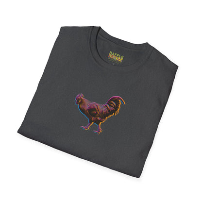 TITIRANGI ROOSTER HALF TONE BLUR - DARK - Gildan 64000 Graphic Tee