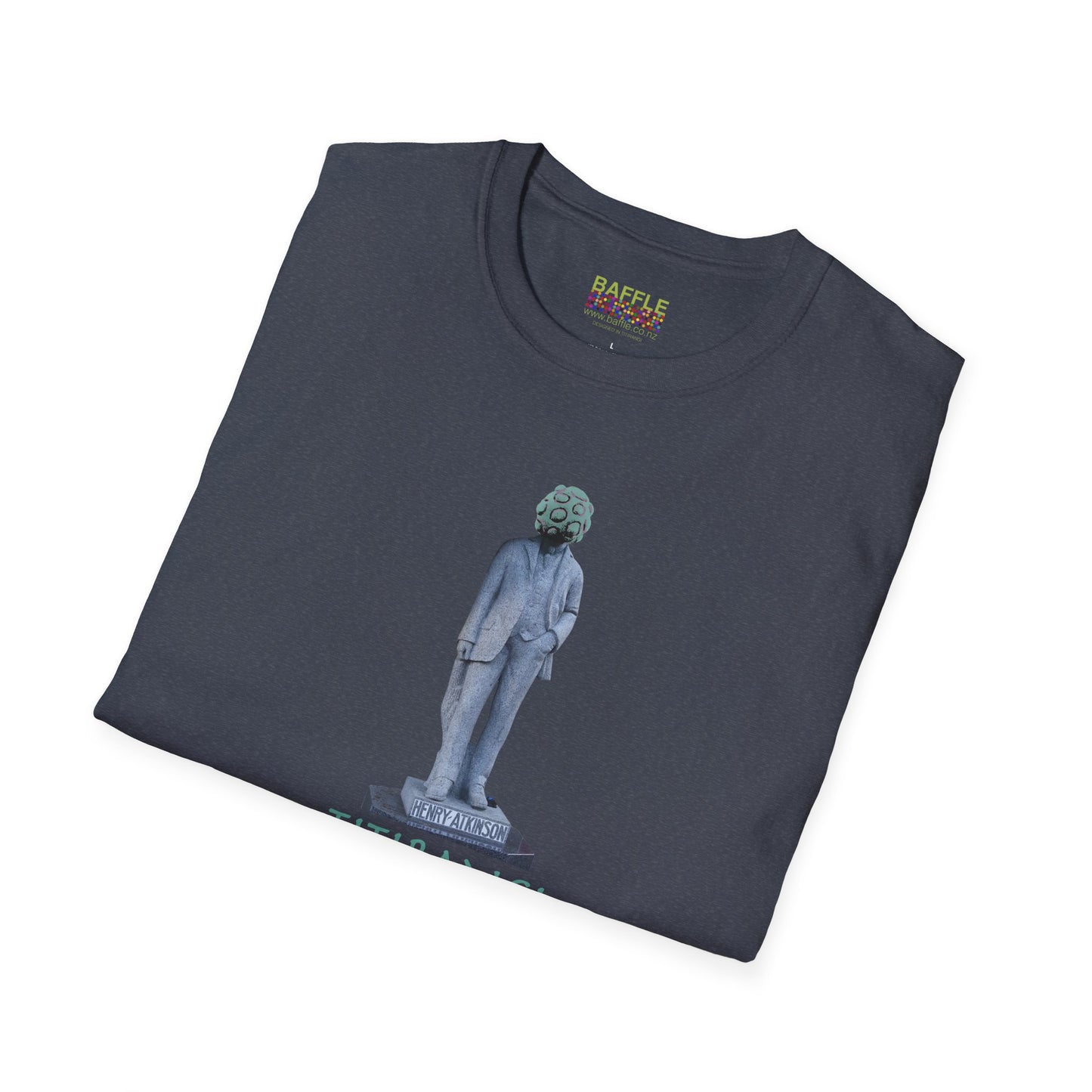 NEW - ON YOUR HEAD BE ART April 1st 2026, Titirangi, Auckland, New Zealand. Time and place Gildan 64000 Graphic Tee