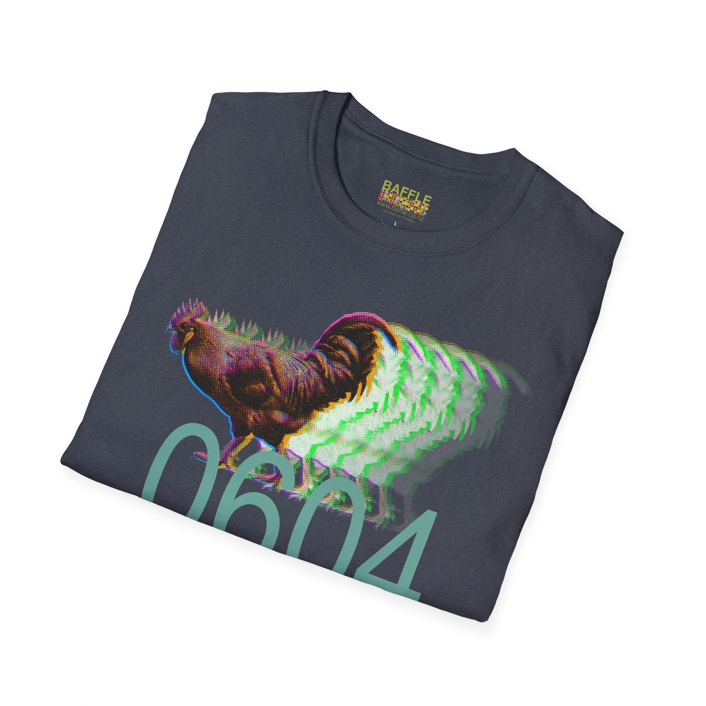0604 FAST ROOSTER - BIG - Titirangi - Gildan 64000 Graphic Tee
