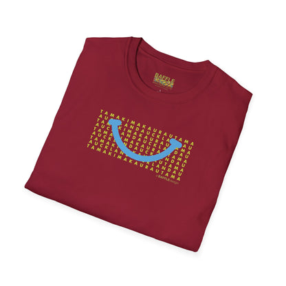 NEW - TAMAKI MAKAURAU / AUCKLAND SMILE LIGHT BLUE - Gildan 64000 Graphic Tee