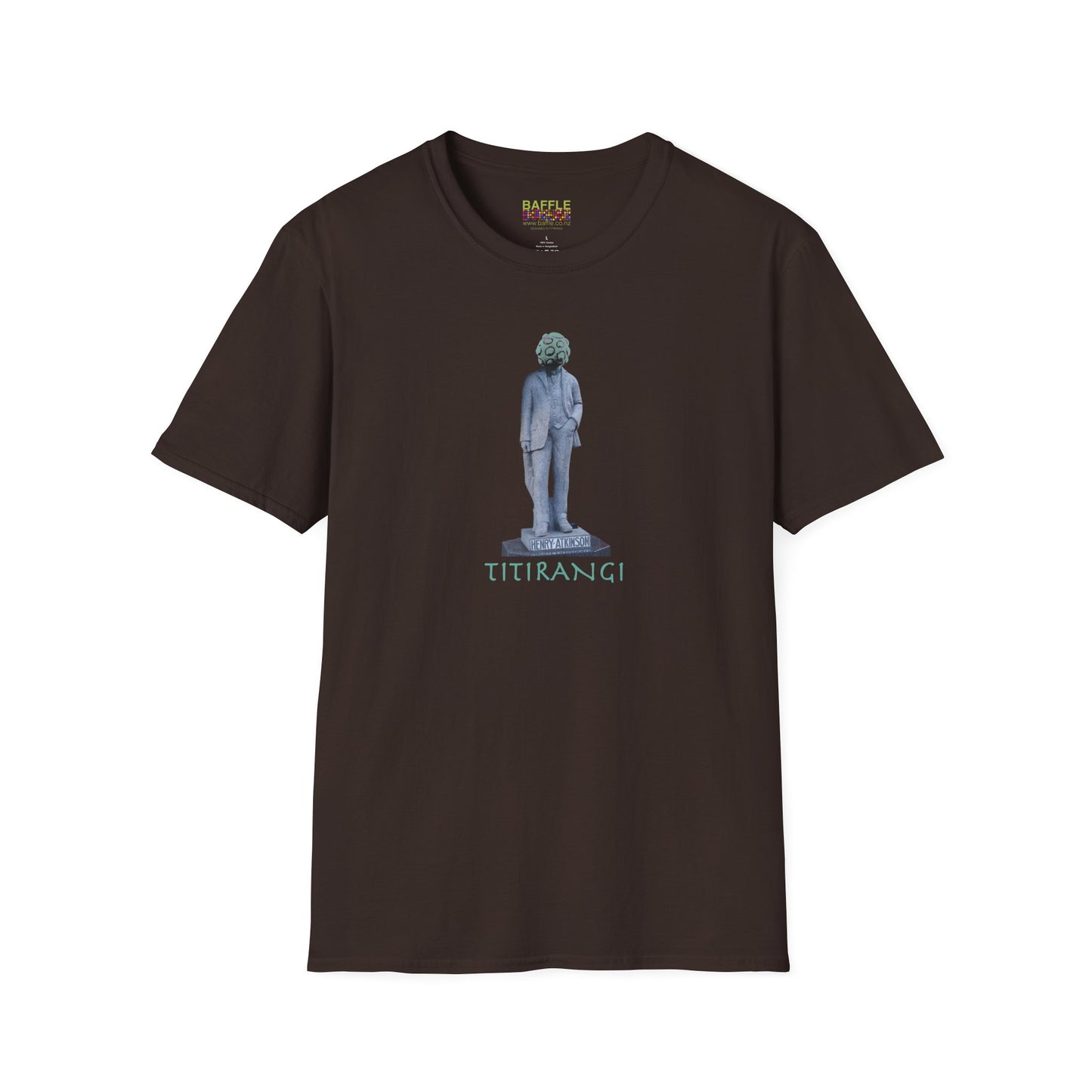 NEW - ON YOUR HEAD BE ART April 1st 2026, Titirangi, Auckland, New Zealand. Time and place Gildan 64000 Graphic Tee