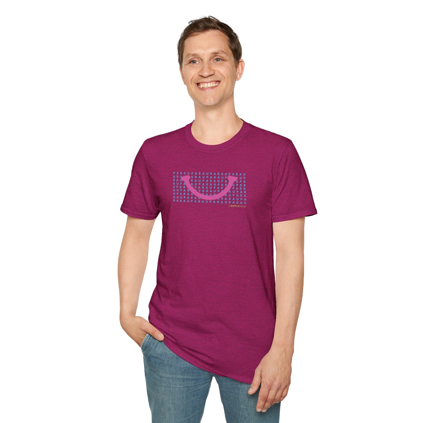 NEW - PARAU SMILE PINK - Gildan 64000 Graphic Tee